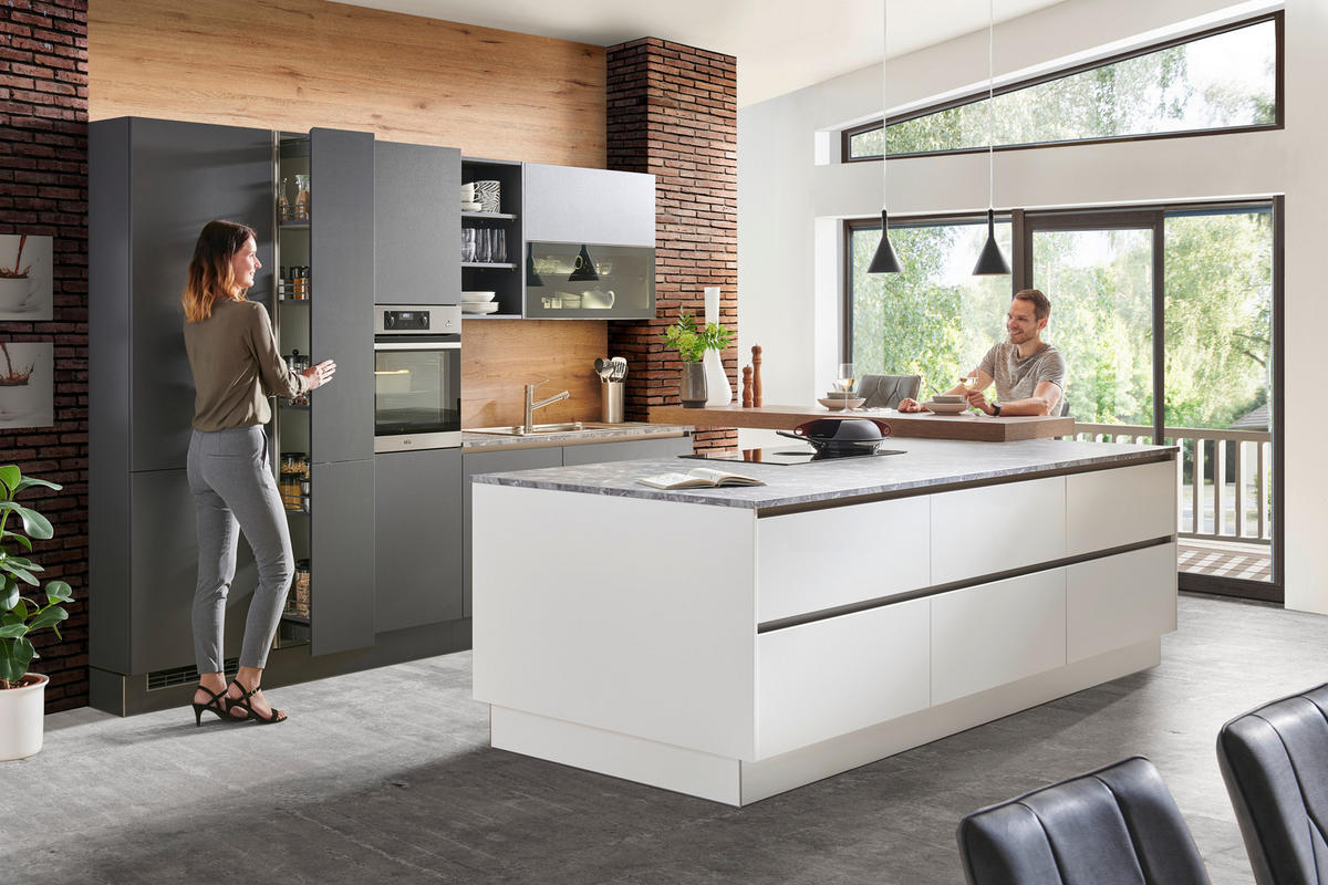 EINBAUKÜCHE   - Design, Holzwerkstoff - EWE