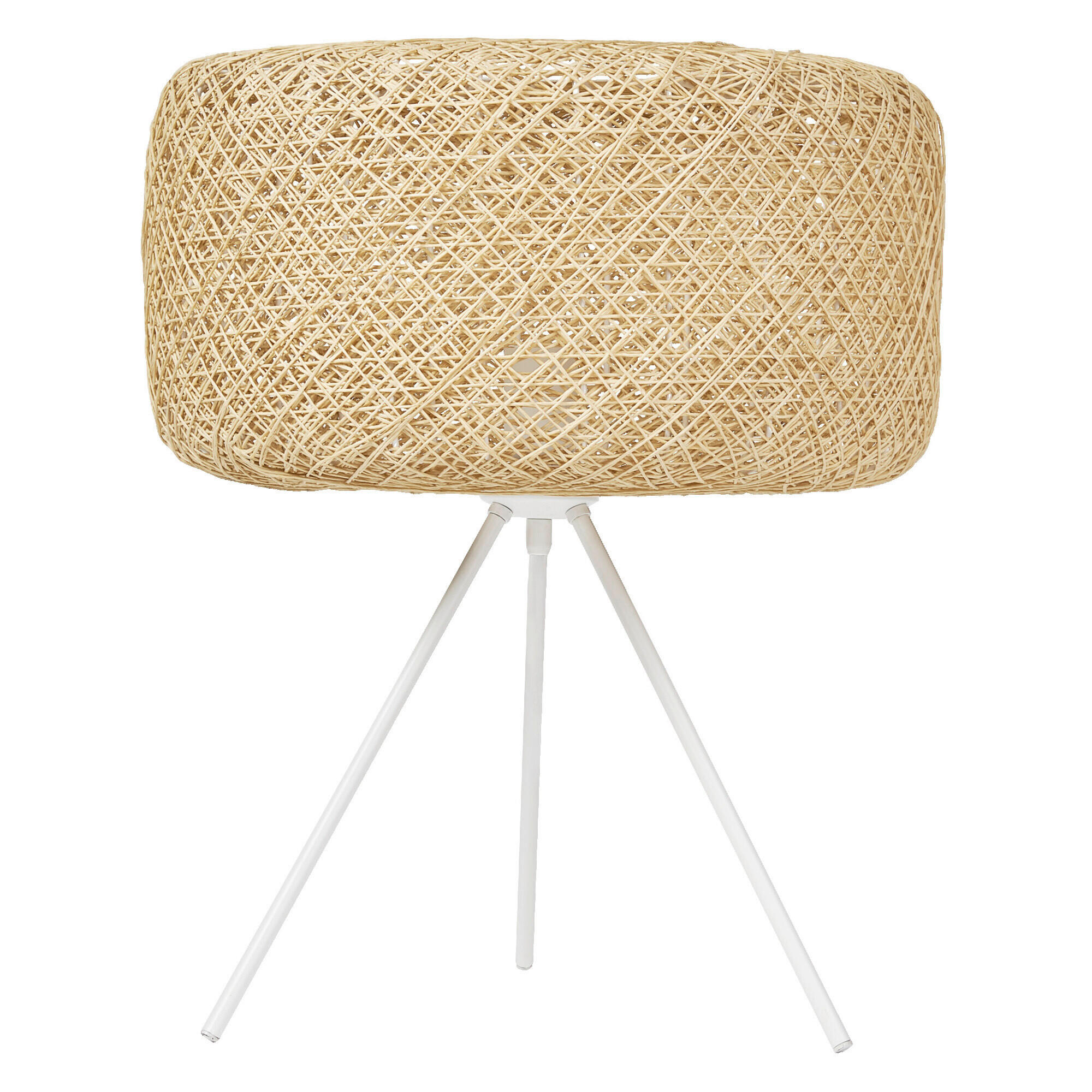TISCHLEUCHTE 40/48.5 cm   - Beige, Natur, Papier/Metall (40/48.5cm) - Osram