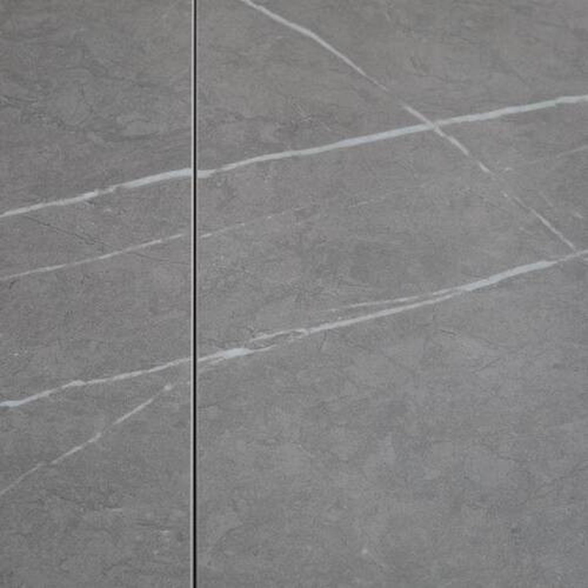 STOL ZA BLAGOVAONICU  siva  metal, keramika, drvni materijal      - siva, Moderno, drvni materijal/metal (160-200/90/76cm) - Livetastic