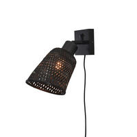 WANDLEUCHTE GOOD&MOJO  15/15/22 cm   - Schwarz, Trend (15/15/22cm) - Good & Mojo