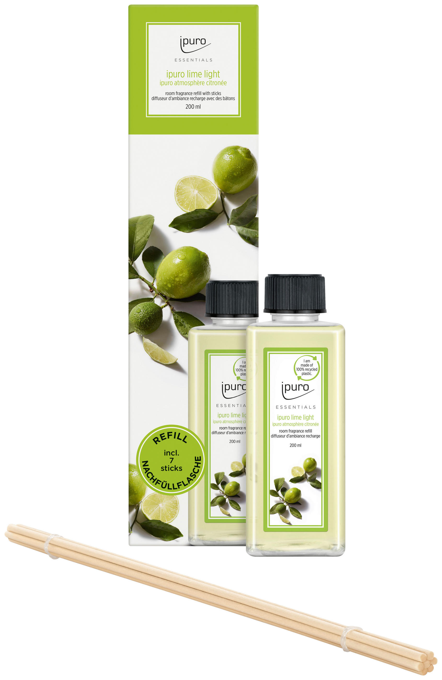 DODATNO POLNILO ZA DIŠAVO Essentials Lime Light  - Basics (200ml) - Ipuro