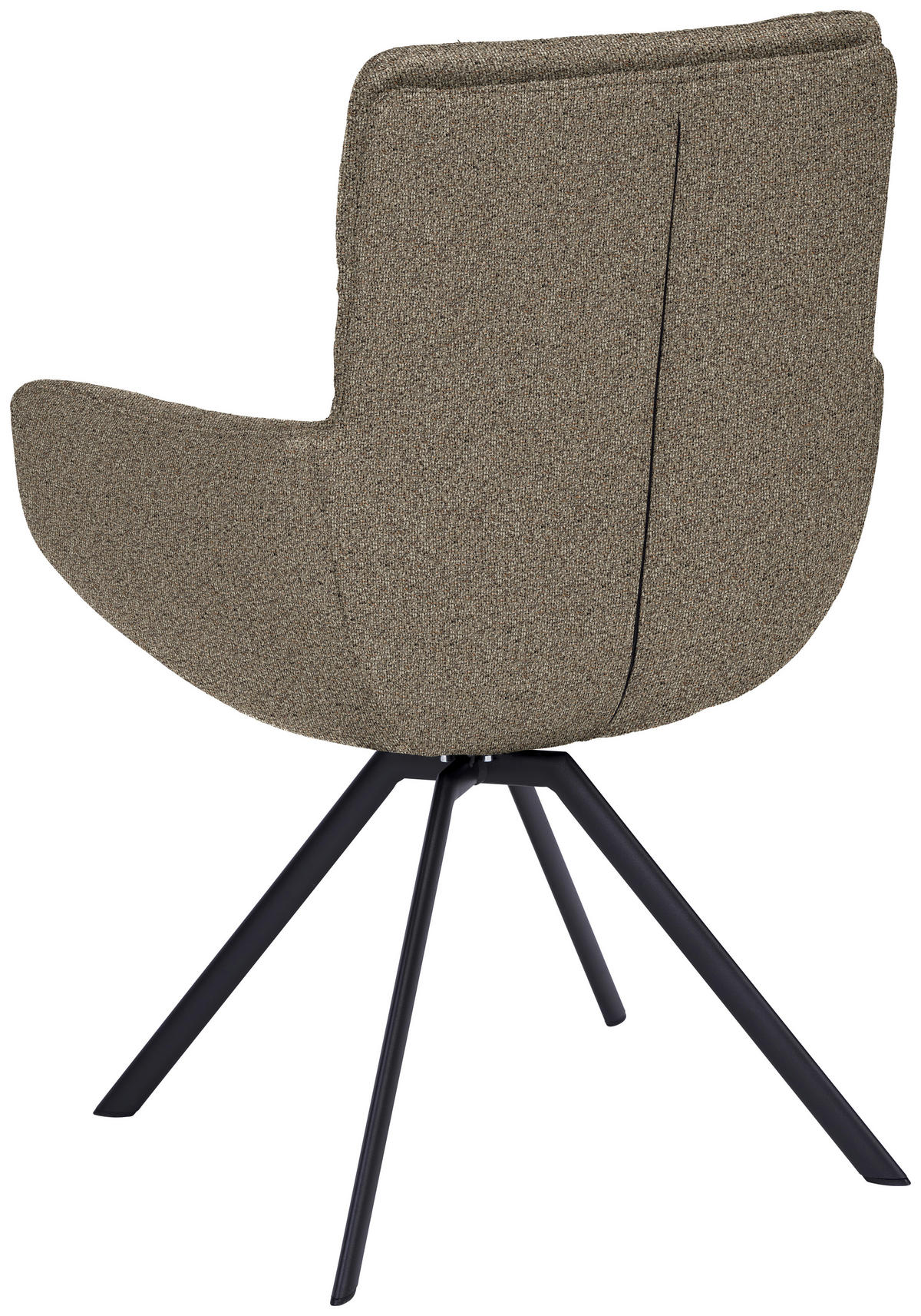 ARMLEHNSTUHL  Lederauswahl, Stoffauswahl, Gestellauswahl Flachgewebe  Anthrazit, Braun  - Anthrazit/Braun, Design, Textil/Metall (61/90/64cm) - Venjakob