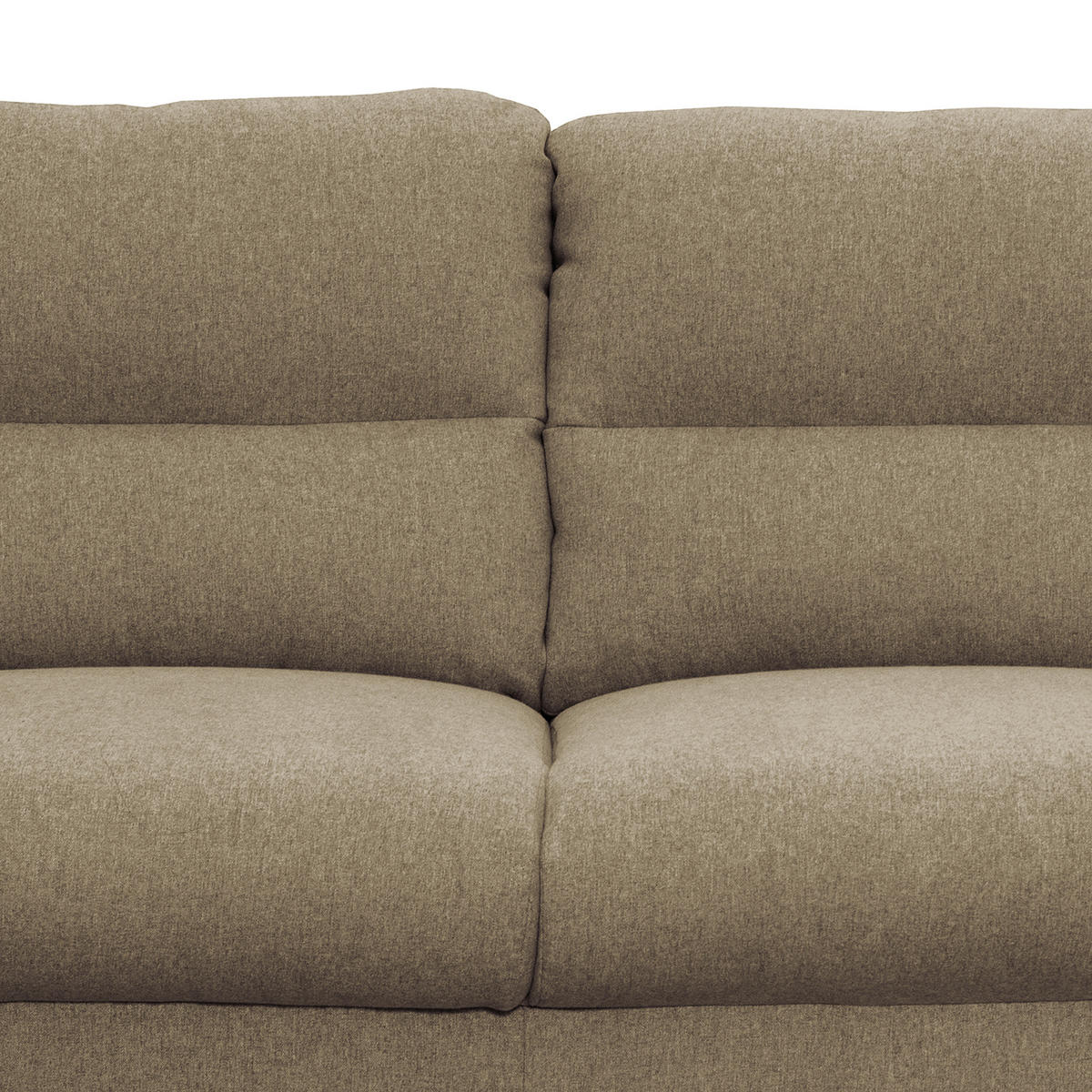 2-SITZER-SOFA Webstoff Braun  - Schwarz/Braun, Design, Holz/Textil (158/87/88cm) - Livetastic