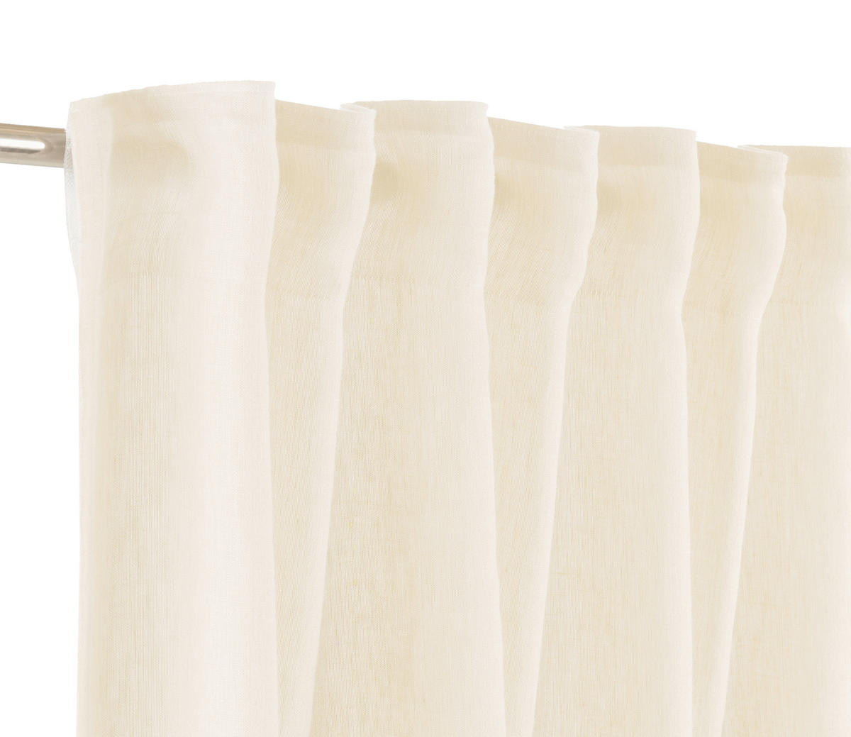 FERTIGVORHANG halbtransparent  - Creme, Basics, Textil (125/250cm) - Schöner Wohnen