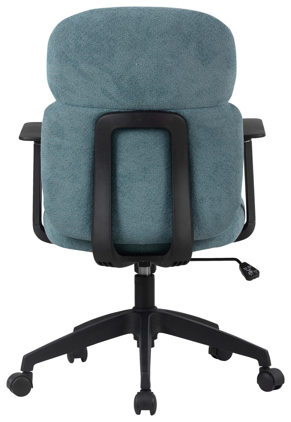 OTOČNÁ ŽIDLE, tkaná látka, modrá, černá - modrá/černá, Design, textil/plast (60/93,5-101/57cm) - Modante
