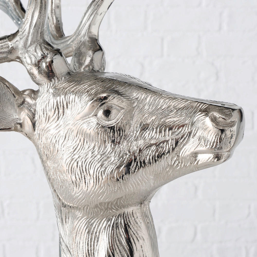 TEELICHTHALTER  - Silberfarben, Design, Metall (53/72/34cm) - Boltze Home