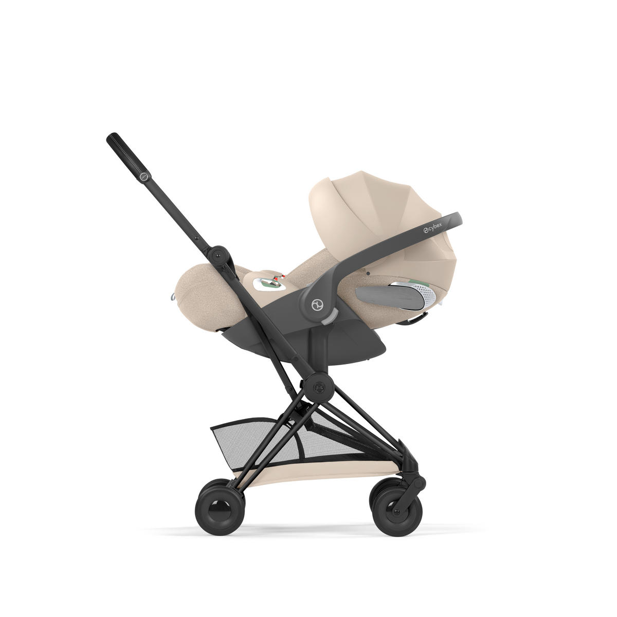 BUGGY COŸA Comfort Matt Black  - Beige/Schwarz, Basics, Kunststoff/Textil (79cm) - cybex PLATINUM