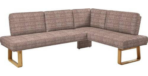 ECKBANK 240/174 cm in Braun, Eichefarben - Eichefarben/Braun, Design, Holz/Textil (240/174cm) - Dieter Knoll