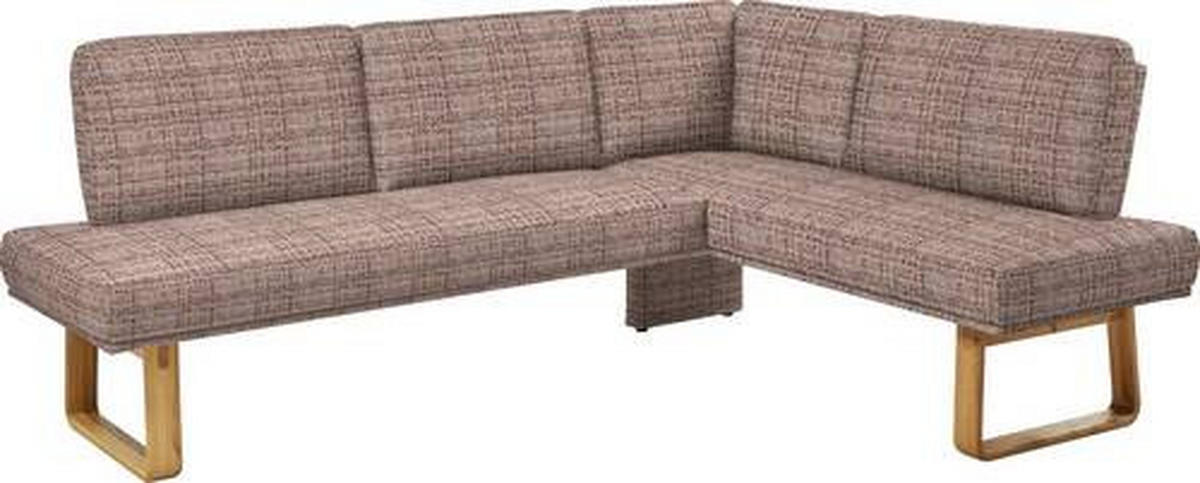 ECKBANK 240/174 cm  in Braun, Eichefarben  - Eichefarben/Braun, Design, Holz/Textil (240/174cm) - Dieter Knoll