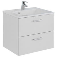 WASCHTISCHKOMBI 60 cm  - Chromfarben/Weiß, MODERN, Holzwerkstoff/Stein (60cm) - Held