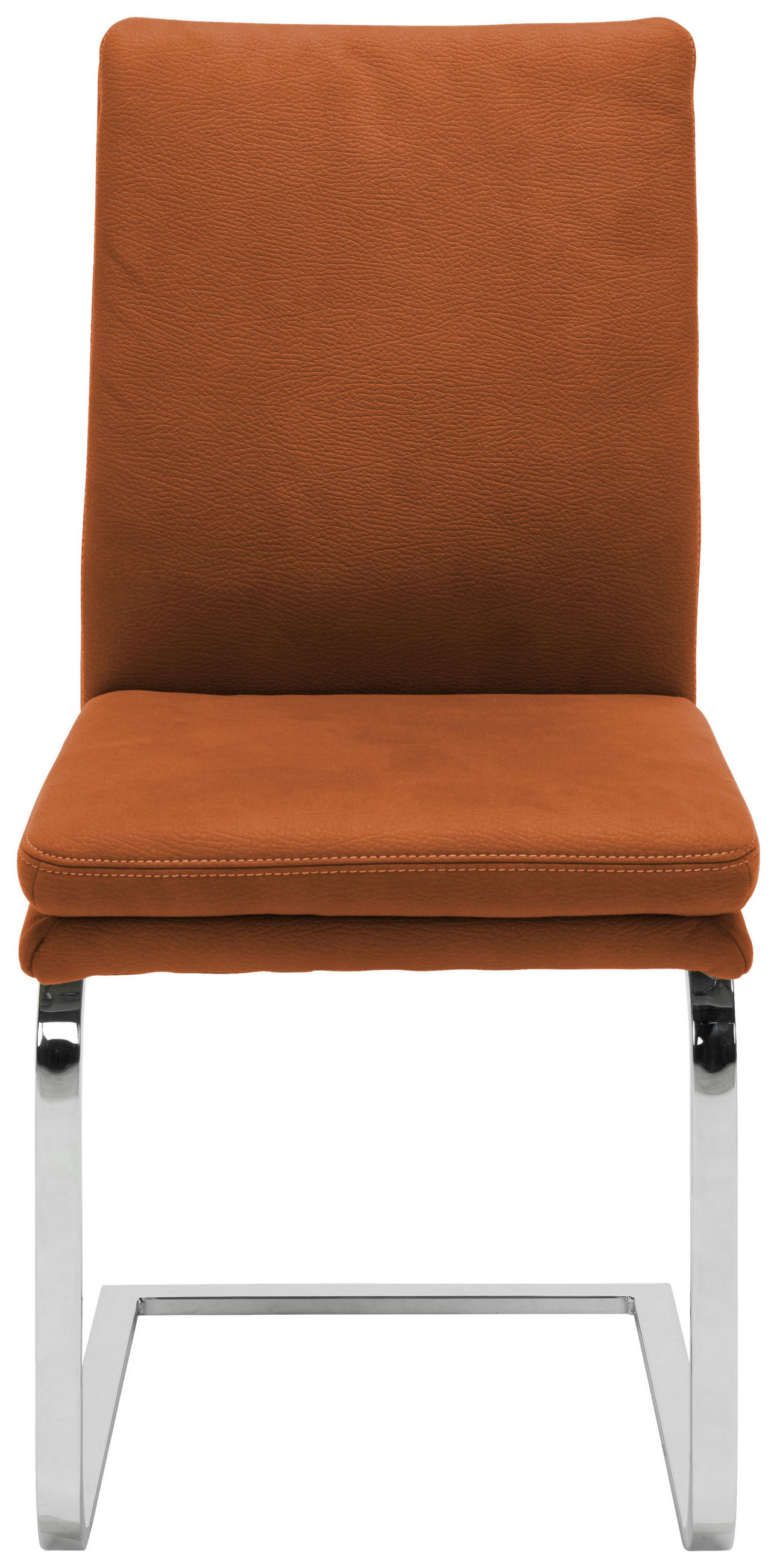 SCHWINGSTUHL  in Stahl Mikrofaser  - Chromfarben/Beige, Design, Textil/Metall (47/100/64cm) - Novel