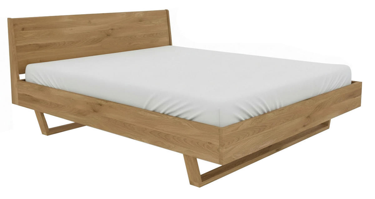 BETT 200/200 cm  Wildeiche   - Wildeiche, Modern, Holz (200/200cm) - MID.YOU