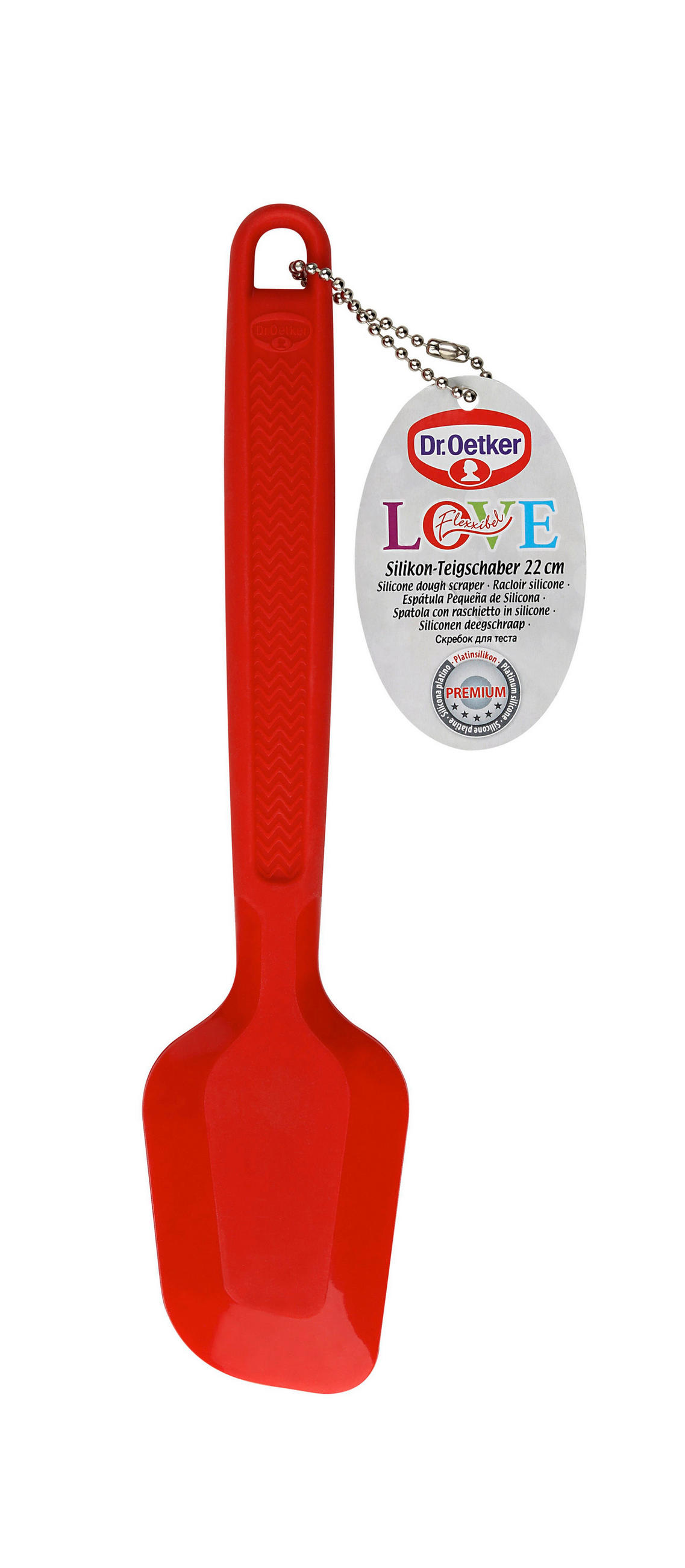 TEIGSCHABER - Rot, Design, Kunststoff (22cm) - Dr.Oetker