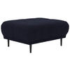 HOCKER in Textil Schwarz  - Schwarz, Design, Holz/Textil (93/45/77cm) - Stylife