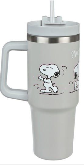 XXXLutz Becher-To-Go Weiß, Hellgrau 14 cm