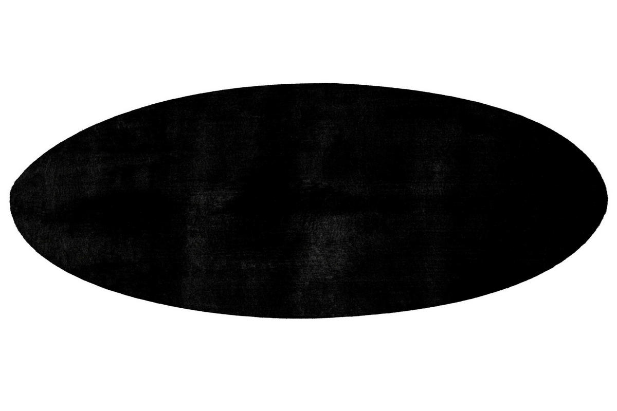 HOCHFLORTEPPICH 160 cm Schwarz  - Schwarz, Basics, Textil (160cm) - Kayoom