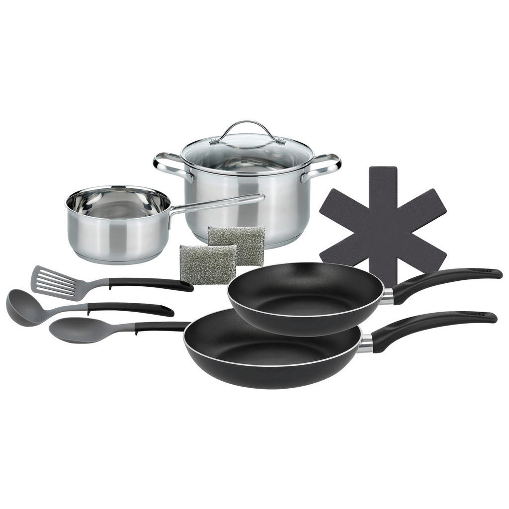 Kochtopfset Horizon 11 -Teilig. Edelstahl + Pfannen, Zubehör