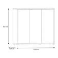 SCHUHSCHRANK 109,2/99,1/34,9 cm  - Eichefarben/Grau, MODERN, Holzwerkstoff/Kunststoff (109,2/99,1/34,9cm) - Carryhome