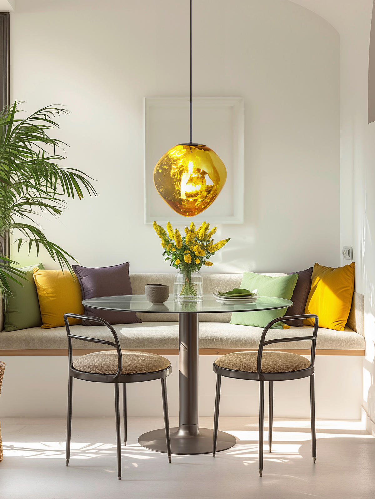 HÄNGELEUCHTE Canopus 28/150 cm   - Gelb, Basics, Glas (28/150cm)