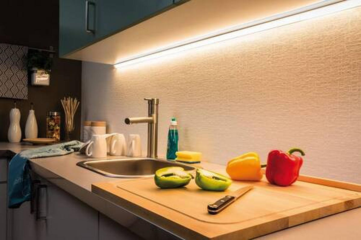 LED-STRIP 70676 100 cm   - Silberfarben, Basics, Kunststoff (100cm) - Paulmann