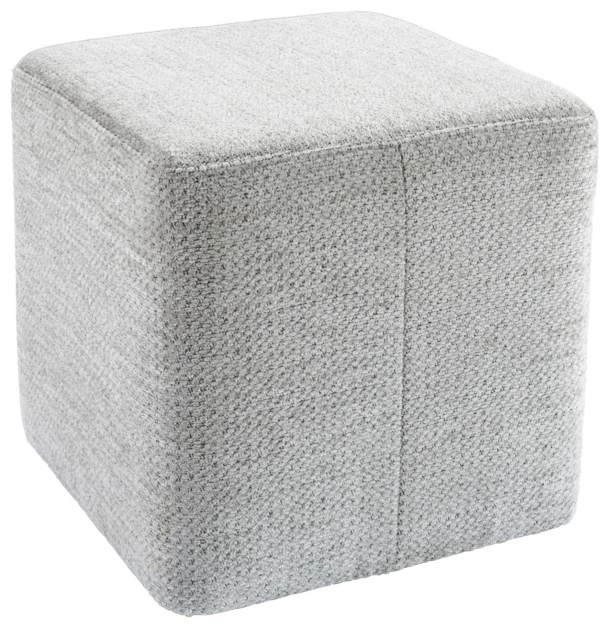 HOCKER Textil Hellgrau  - Hellgrau, Design, Textil (41/40/41cm) - Lomoco