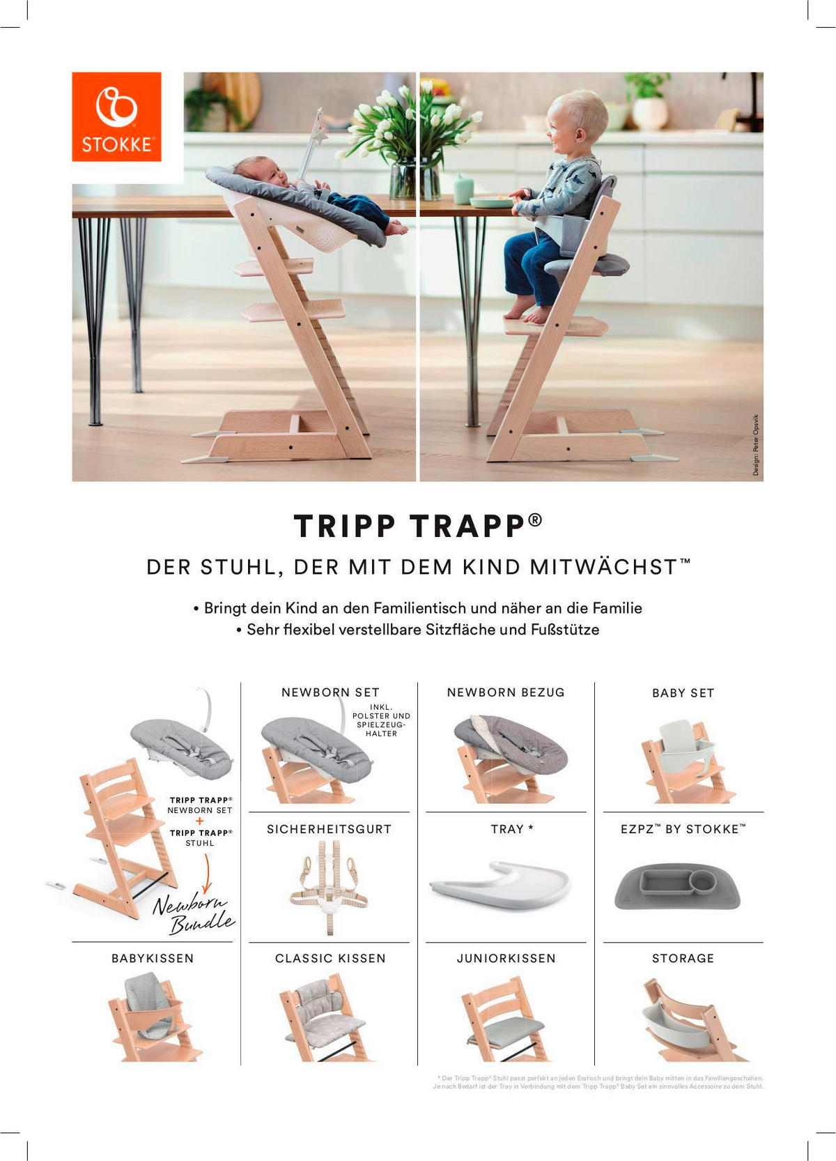HOCHSTUHL Tripp Trapp Naturfarben Natur  - Naturfarben, Basics, Holz (46/79/49cm) - Stokke