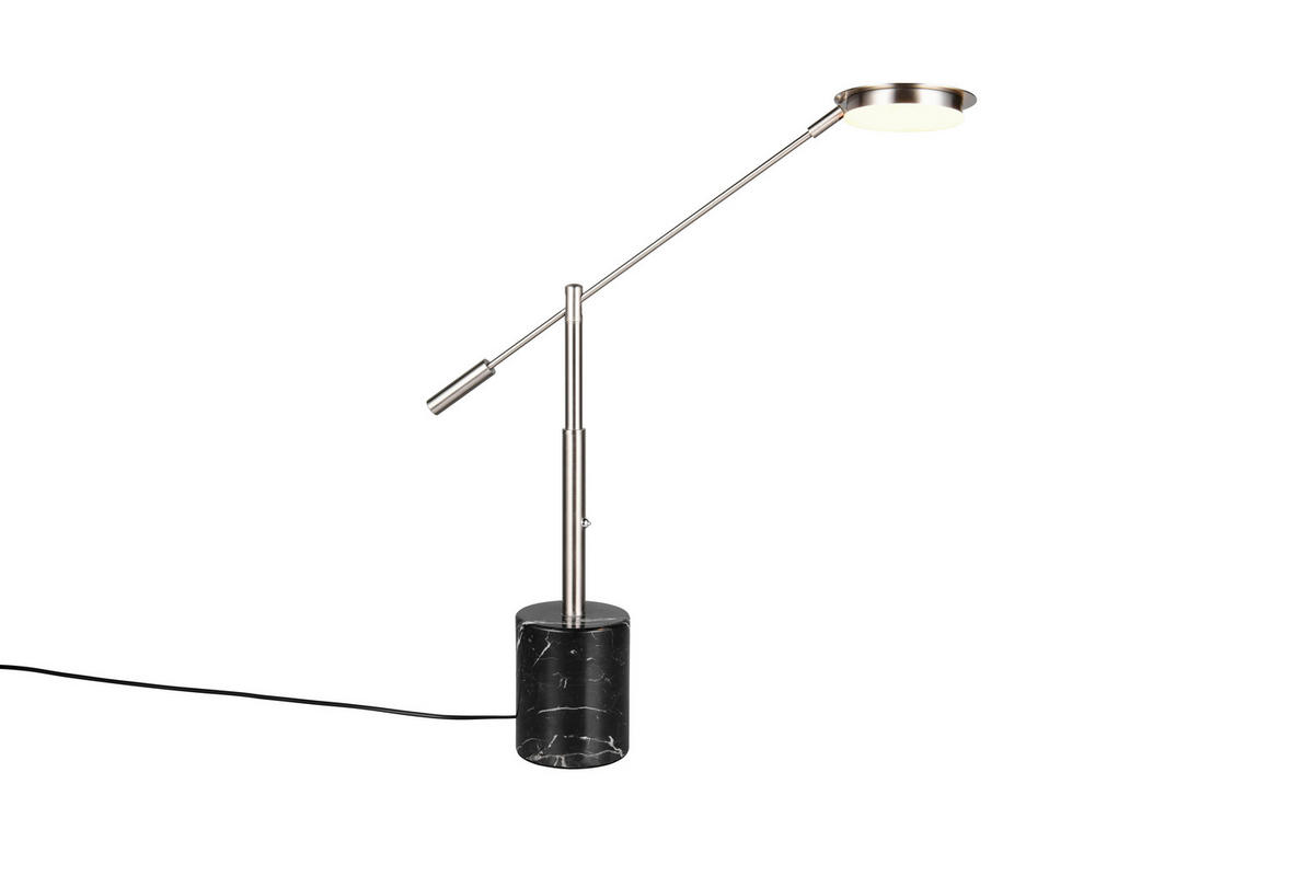 LED-TISCHLEUCHTE Fiore   - Schwarz/Nickelfarben, KONVENTIONELL, Stein/Metall (65/12/47cm) - Trio Leuchten