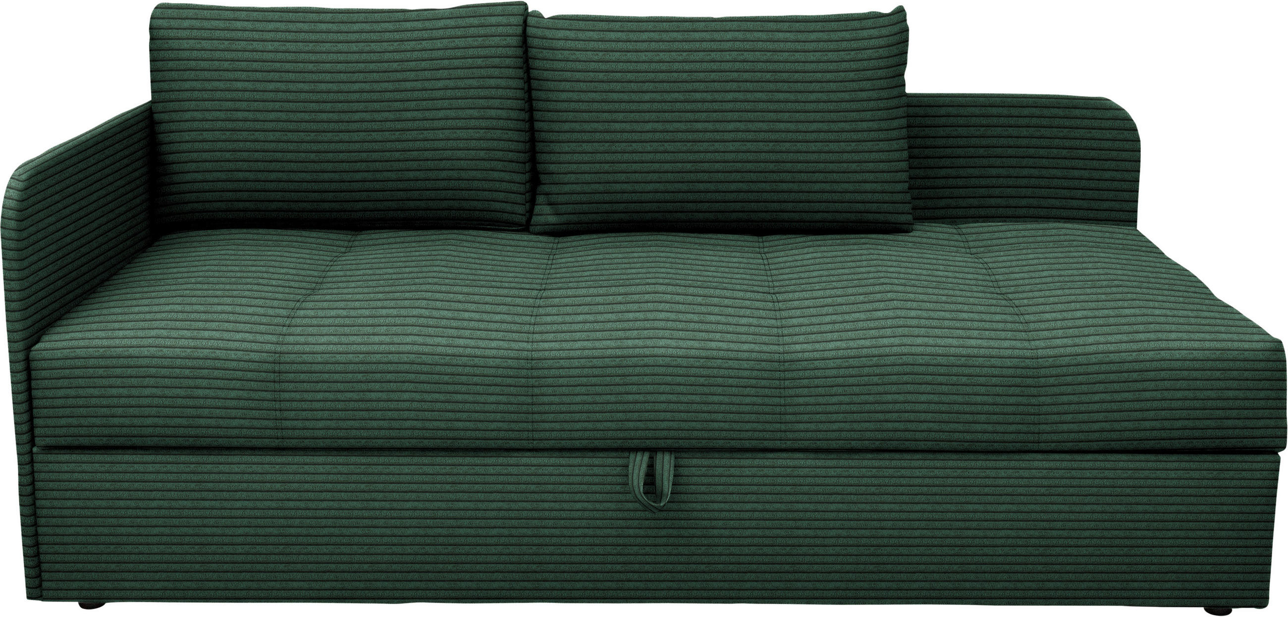 LIEGE Cord Grün  - Schwarz/Grün, Basics, Kunststoff/Textil (95/90/205cm) - Xora