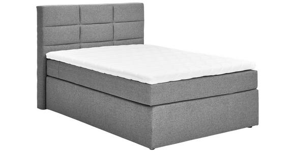 BOXSPRINGBETT 120/200 cm  in Grau  - Schwarz/Grau, KONVENTIONELL, Textil (120/200cm) - Carryhome