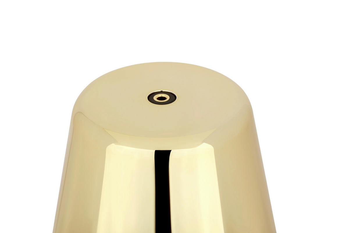 STOLNÍ LAMPA NA BATERIE, 9,5/11/15,5 cm  - barvy zlata, Trend, kov/plast (9,5/11/15,5cm) - Novel