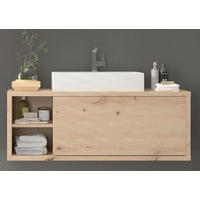 ELEMENT S UMIVAONIKOM  boje hrasta  - bijela/boje hrasta, Moderno, drvni materijal/keramika (123/55/51cm) - Xora