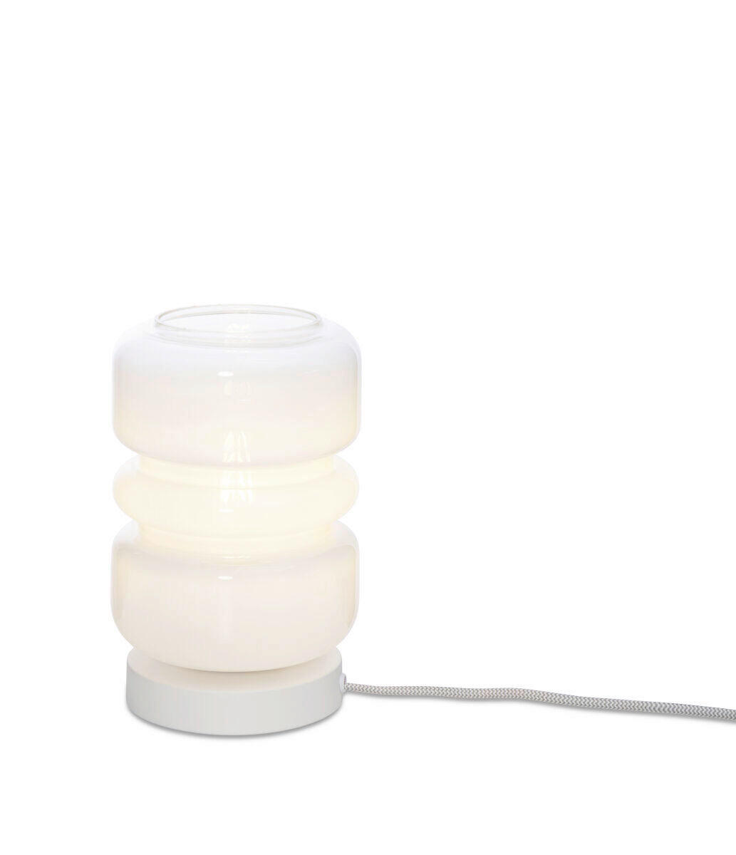 STOLNÍ LAMPA, nástěnný stmívač, E27, 15/23 cm  - bílá, Trend, sklo (15/23cm) - It's about Romi