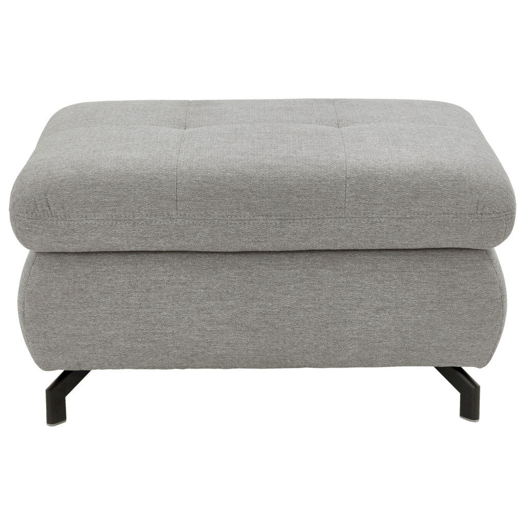 Thumbnail - Beldomo Style Hocker, Hellgrau, Textil, rechteckig, 90x48x65 cm, Goldenes M, Stauraum, Wohnzimmer, Hocker, Sitzhocker