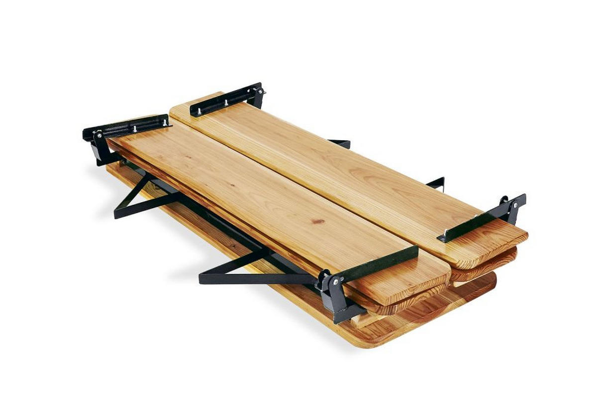 KINDERSITZGRUPPE Sepp mit Lehne, 3-tlg.  - Dunkelgrün/Naturfarben, Basics, Holz/Metall (109/40/53cm) - Pinolino