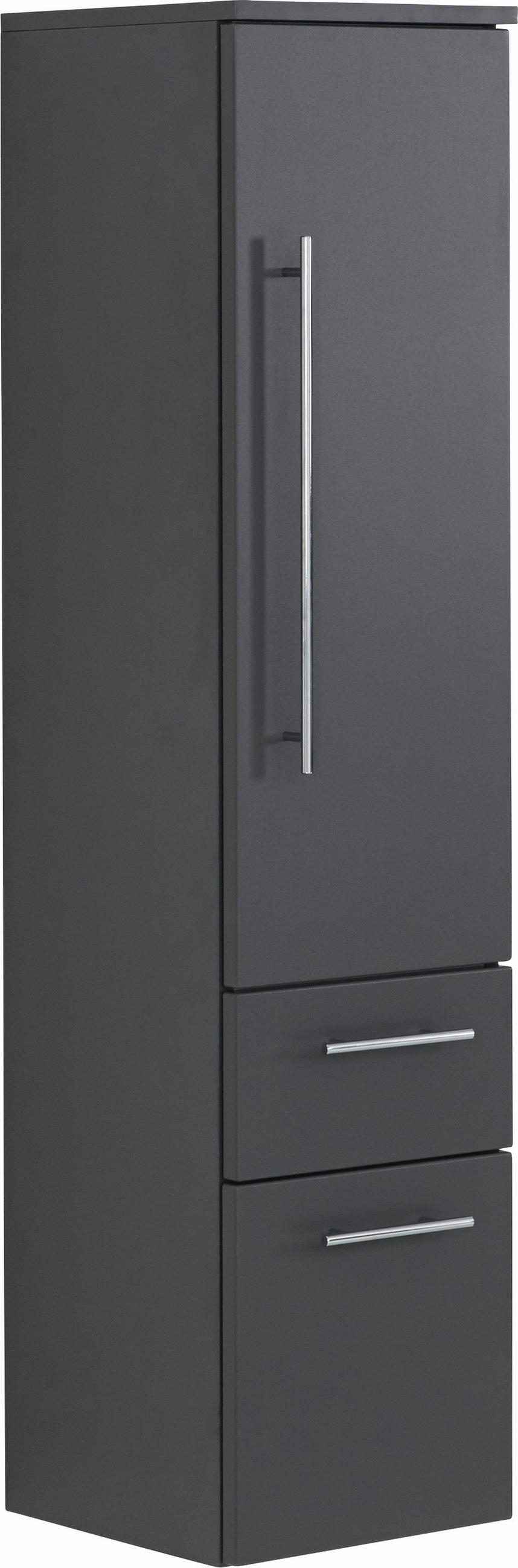 BOČNÍ SKŘÍŇ, šedá, 30/129,6/30 cm - šedá/barvy chromu, Design, kompozitní dřevo (30/129,6/30cm) - Novel