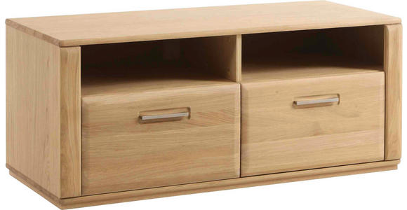 TV-ELEMENT 124/50/51 cm  - Edelstahlfarben/Buchefarben, KONVENTIONELL, Holz/Holzwerkstoff (124/50/51cm) - Novel