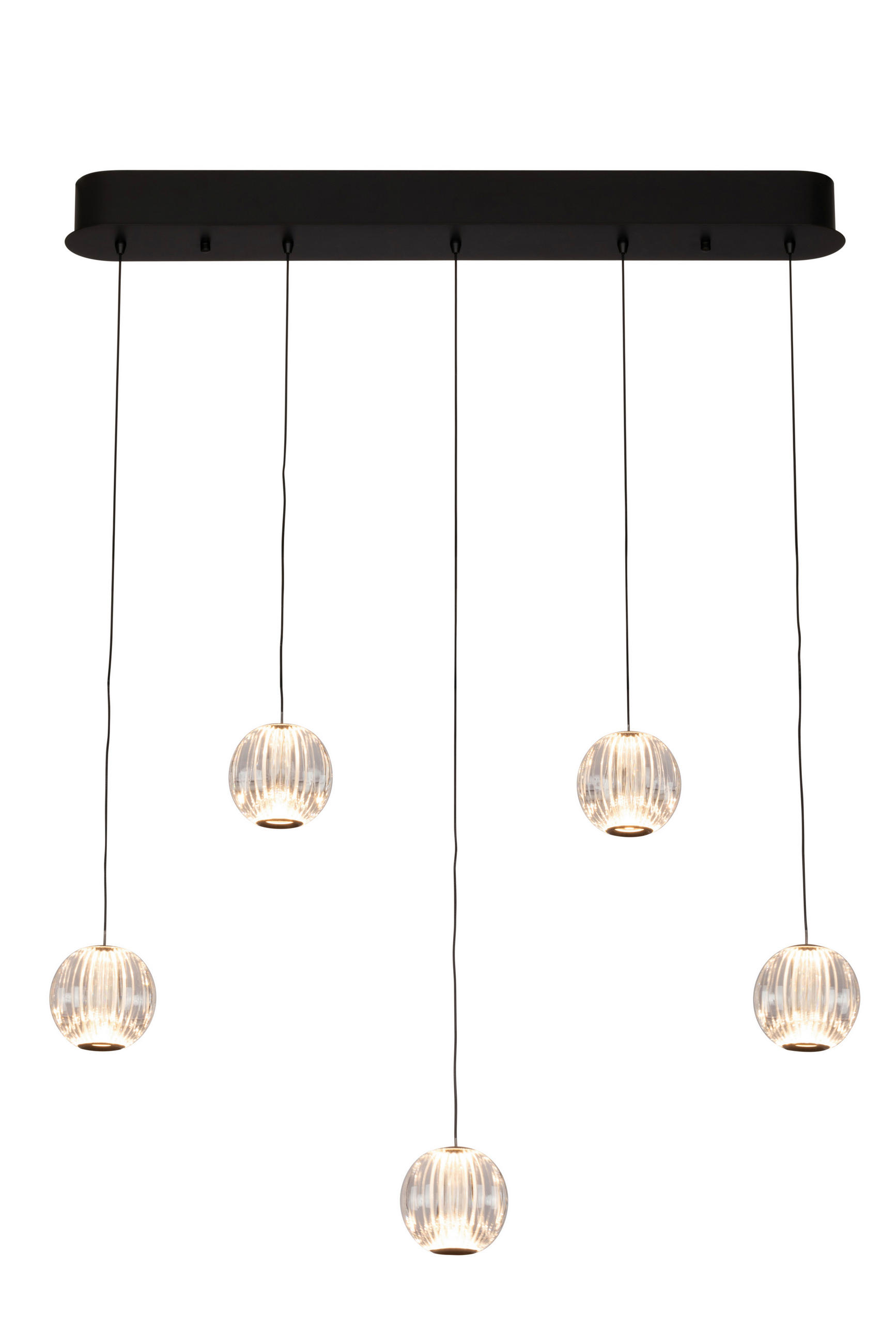 LED-HÄNGELEUCHTE 84/11/150 cm  - Klar, Design, Kunststoff/Metall (84/11/150cm) - Dieter Knoll