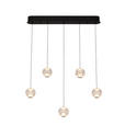 LED-HÄNGELEUCHTE 84/11/150 cm  - Klar, Design, Kunststoff/Metall (84/11/150cm) - Dieter Knoll