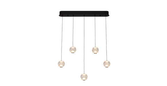 LED-HÄNGELEUCHTE 84/11/150 cm  - Klar, Design, Kunststoff/Metall (84/11/150cm) - Dieter Knoll