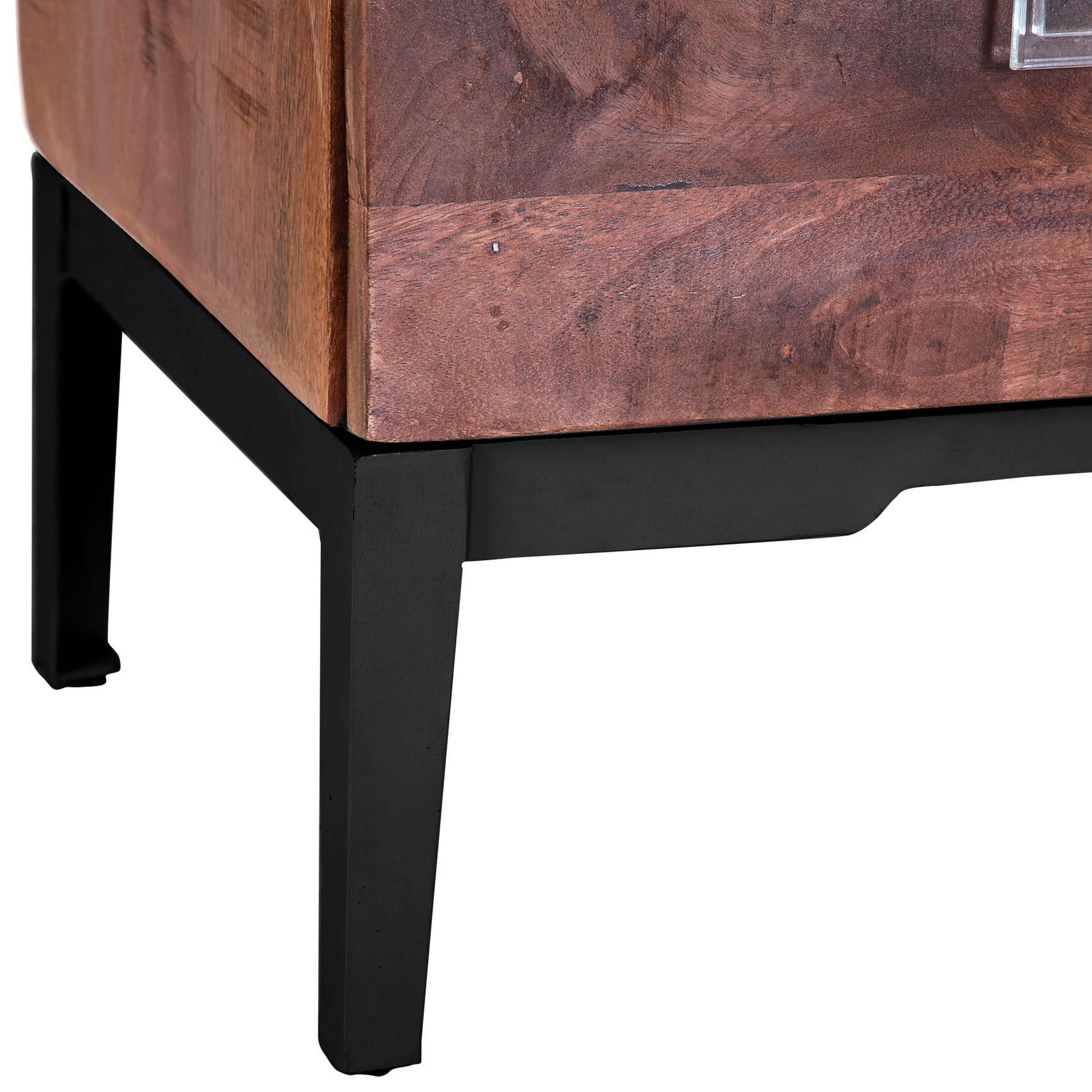 HIGHBOARD Kumasi  in 90/120/42 cm  - Transparent/Dunkelbraun, Design, Holz/Kunststoff (90/120/42cm)