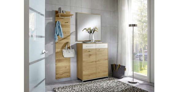 GARDEROBENPANEEL in 42/183/27 cm - Eichefarben, Design, Holz (42/183/27cm) - Novel