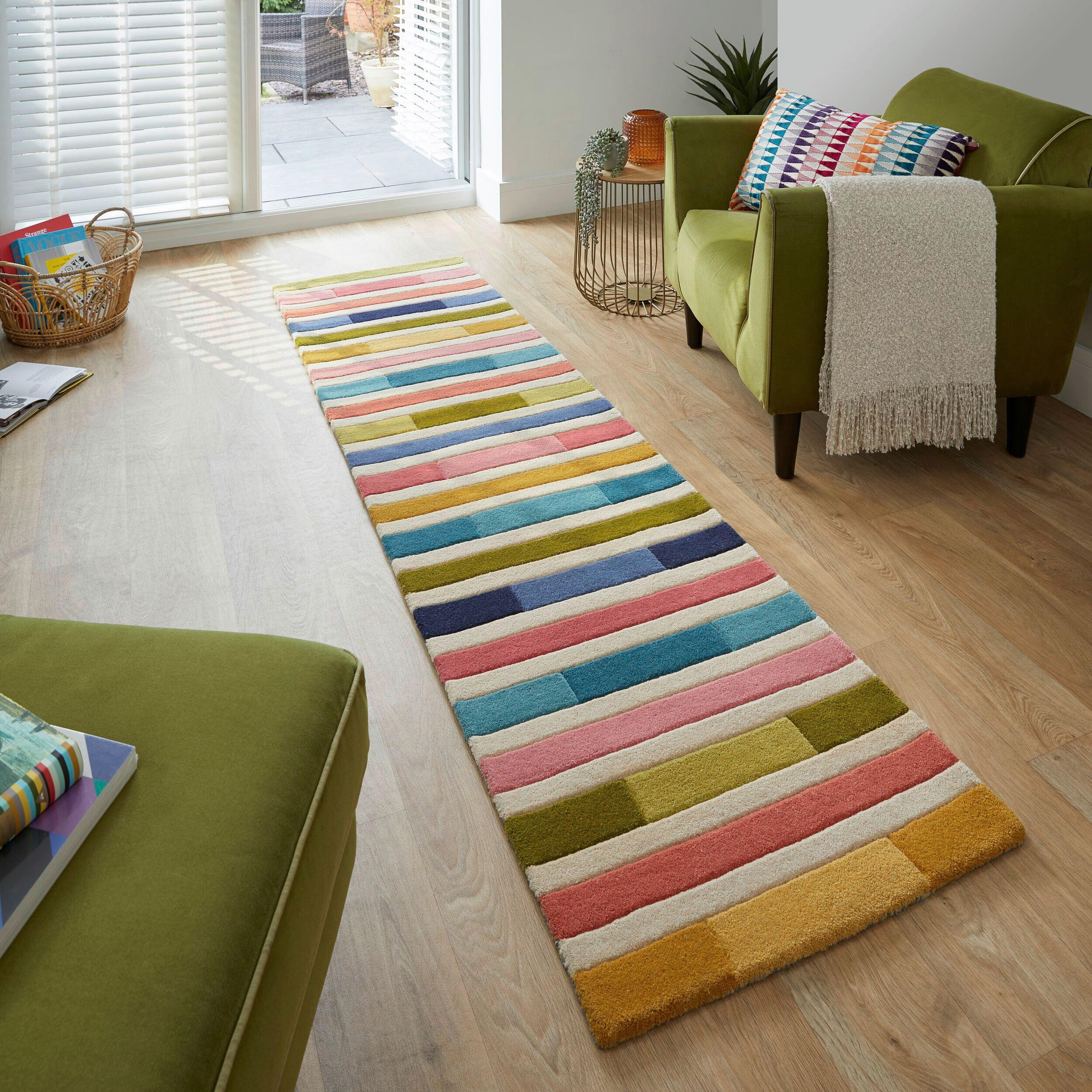VLNĚNÝ KOBEREC, 60/230 cm, vícebarevná - vícebarevná, Basics, textil (60/230cm)