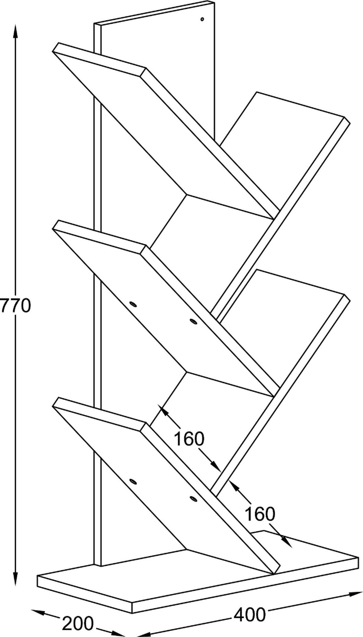 HYLLA i 40/77/20 cm vit  - vit, Design, trämaterial (40/77/20cm) - MID.YOU