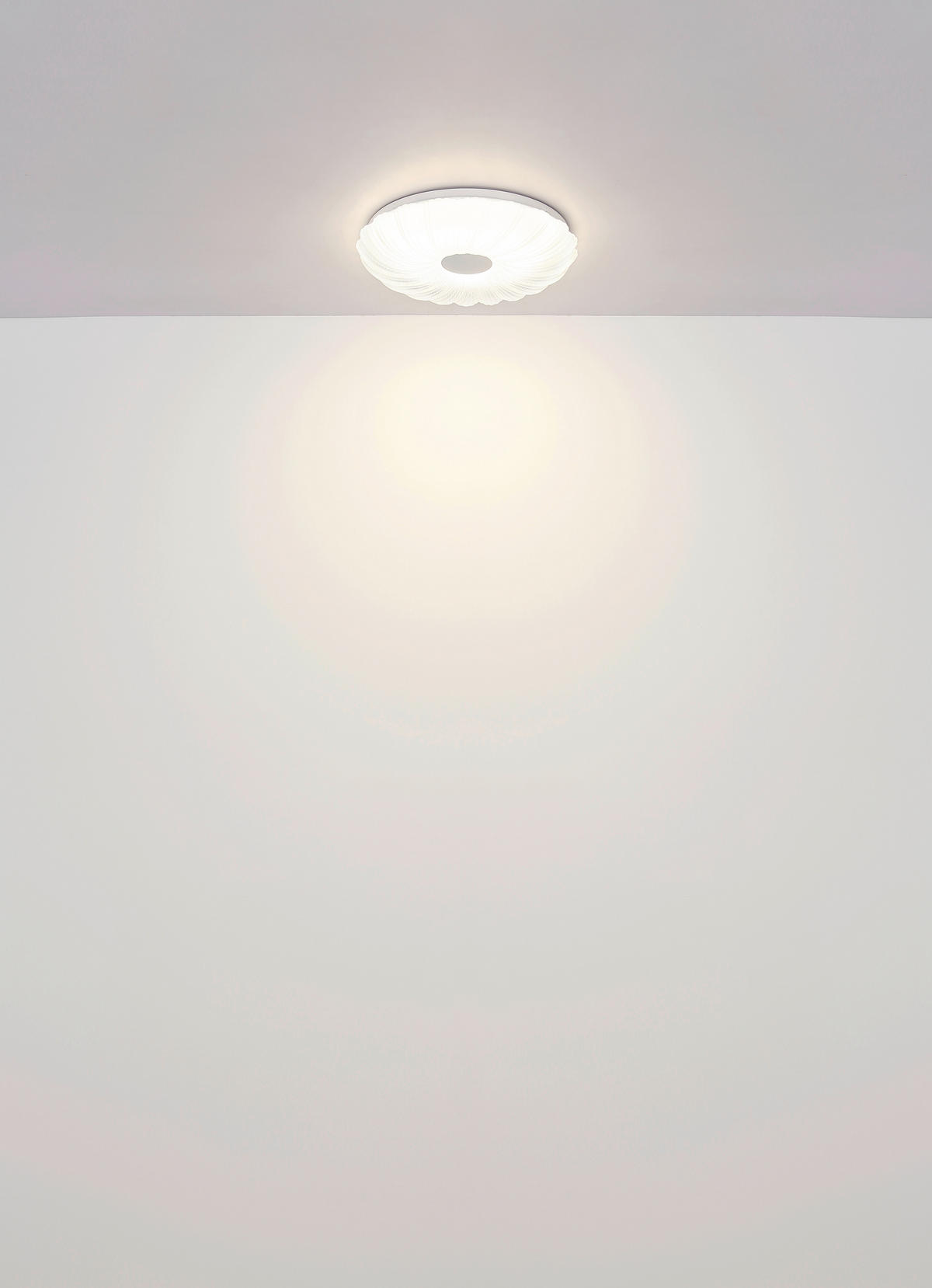 LED-DECKENLEUCHTE 38/7 cm   - Opal/Weiß, KONVENTIONELL, Kunststoff/Metall (38/7cm) - Globo