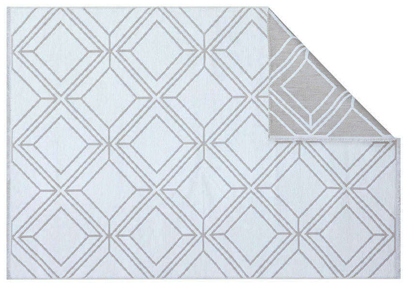 RAVNO TKANA PREPROGA  COLORI     80/150 cm    tkano  krem barve, zelena  - krem barve/zelena, Trendi, tekstil (80/150cm) - Novel