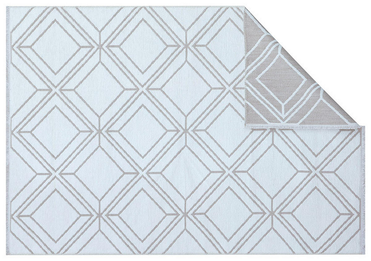 RAVNO TKANA PREPROGA  COLORI     80/150 cm    tkano  krem barve, zelena  - krem barve/zelena, Trendi, tekstil (80/150cm) - Novel