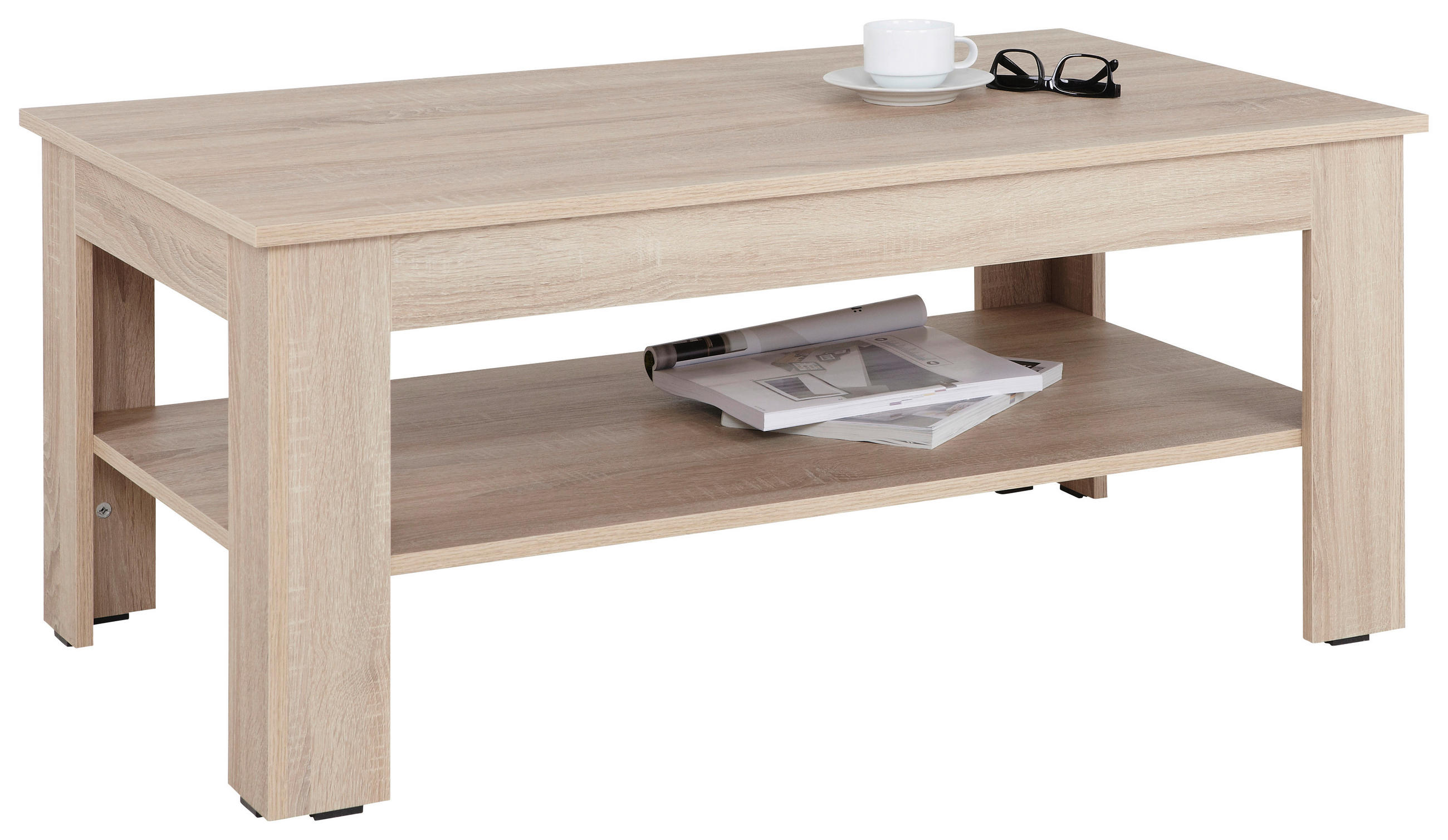 KONFERENČNÝ STOLÍK, dub sonoma, kompozitné drevo, 111/65/47 cm - dub sonoma, Design, kompozitné drevo (111/65/47cm) - Cantus