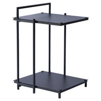 BEISTELLTISCH 40/42/60 cm Anthrazit rechteckig  - Anthrazit, Design, Metall (40/42/60cm) - Xora