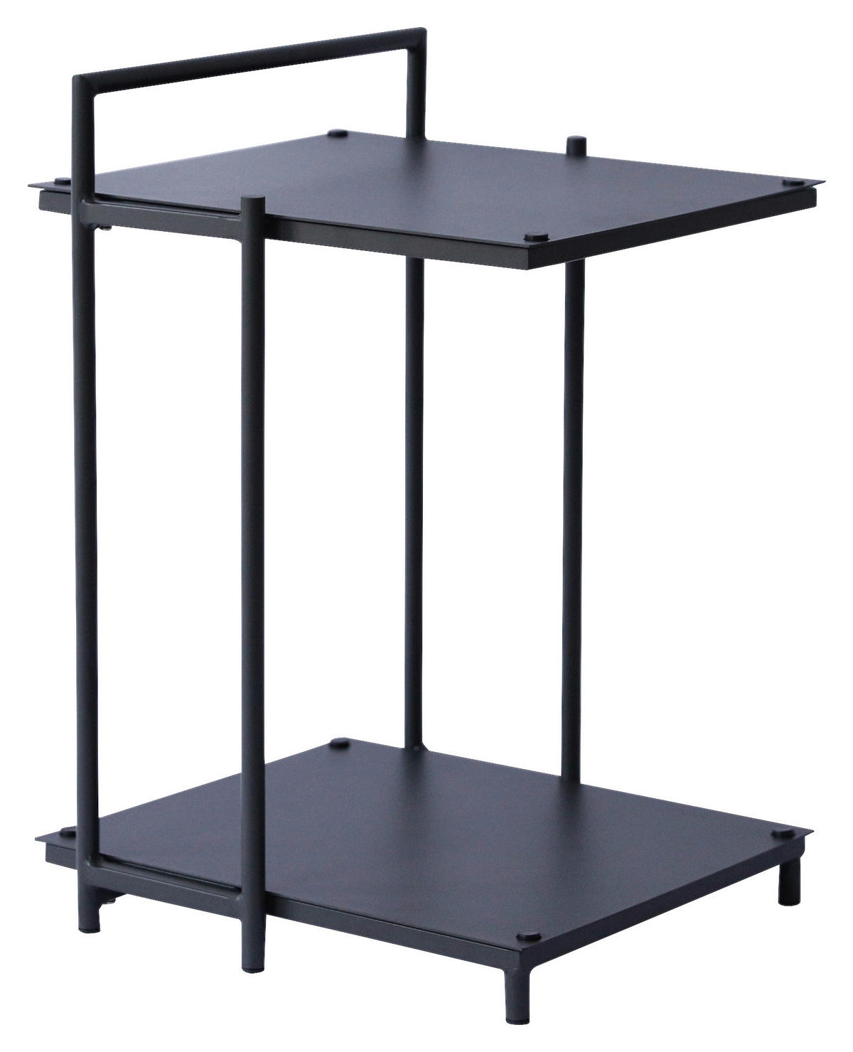 BEISTELLTISCH 40/42/60 cm Anthrazit rechteckig  - Anthrazit, Design, Metall (40/42/60cm) - Xora