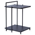 BEISTELLTISCH 40/42/60 cm Anthrazit rechteckig  - Anthrazit, Design, Metall (40/42/60cm) - Xora